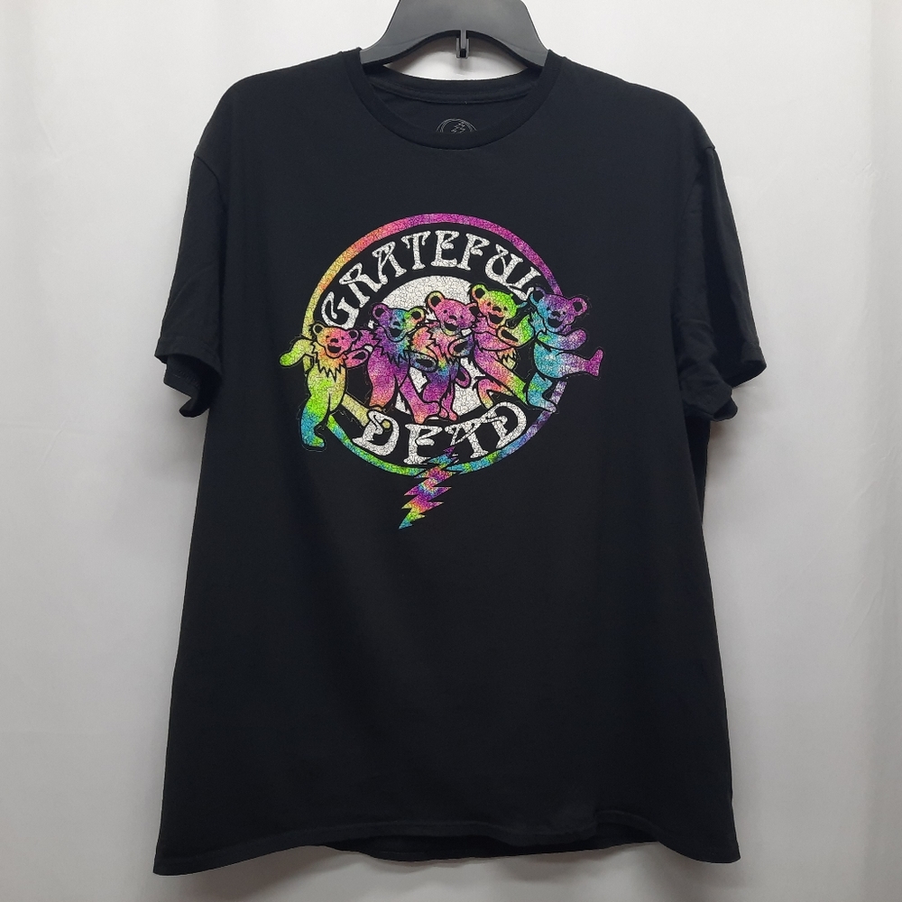Grateful Dead Neon Dancing Bears Short Sleeve Adult large Jerry Garcia  Concerts